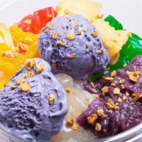 Supreme Size · Our regular halo halo in a bigger size with two scoops of tropical ice cream.