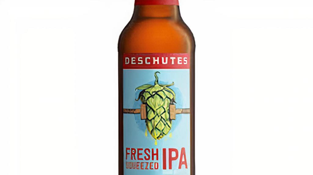 Deschutes Fresh Squeezed Ipa · This mouthwateringly delicious IPA gets its flavor from a heavy helping of citra and mosaic hops. Don't worry, no fruit was harmed in the making of this beer. 12 oz can.