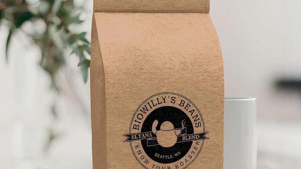 Biowilly Beans 12Oz - Delivery · 12oz bag of Biowilly organic coffee beans for delivery.