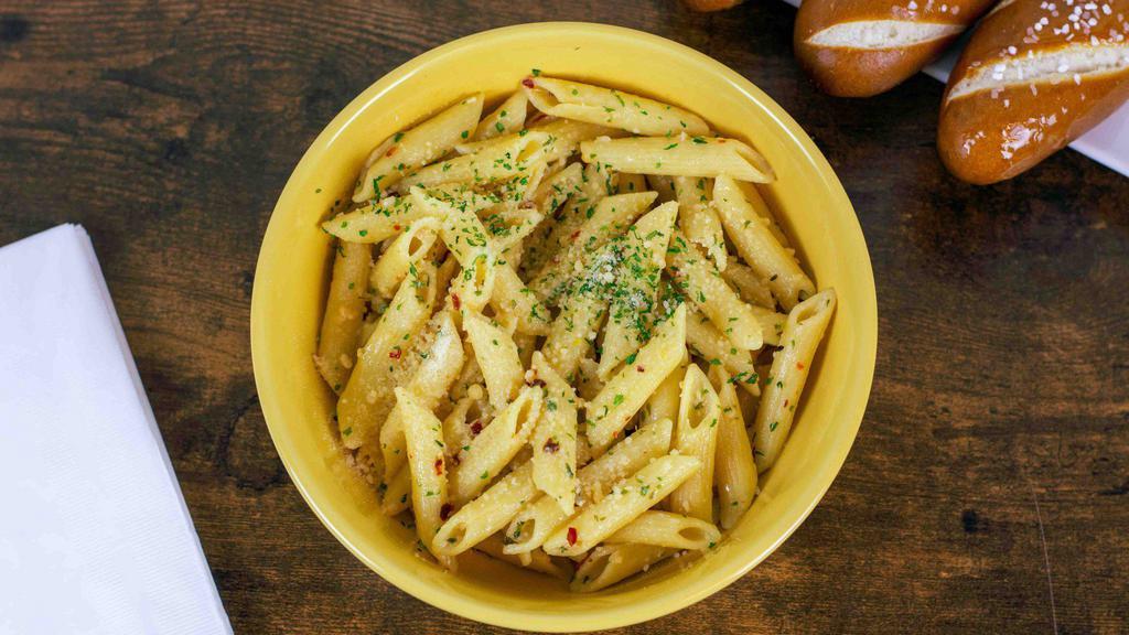 *New* Penne Limone · Penne pasta tossed in a lemon, garlic and olive oil sauce with a hint of crushed red pepper, grated parmesan and fresh parsley. This is a great pasta to add chicken or even top it with our house-made ricotta!