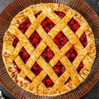 Tart Cherry Pie · Pacific Northwest Sour Cherries, sweetened & baked with a Lattice Crust.