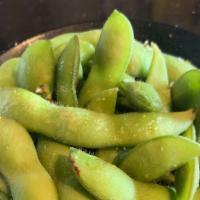Edamame (Salted) · Boiled soybeans and lightly seasoned with salt.