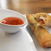 Spring Rolls - Vegetable (2Ea) · Shredded cabbage, celery, and carrots rolled in a lightly battered, flaky roll and served wi...
