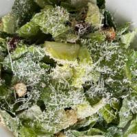 Caesar Salad · Romaine Hearts, garlic croutons, and shaved parmesan cheese. Add Soy curls for $4.00 more or...
