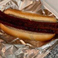 Dog House Dog · Nathan's quarter pound kosher all beef dog.