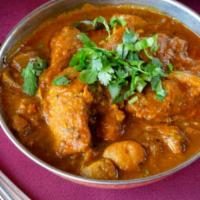 Curries · Seasoned with Indian spices and herbs with onion, garlic, ginger, and tomato to get a thick ...