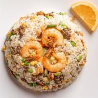 House Fried Rice · Chicken, beef and shrimp.