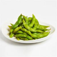 Edamame · Lightly salted, steamed edamame.