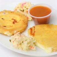 Pupusas X1 · Corn tortilla filled with cheese.
