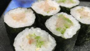 Negihama Roll · Five pieces. Fresh yellowtail and green onion.