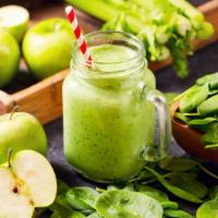 Green Life Juice · Spinach, green apple, cucumber, celery, cilantro, and parsley