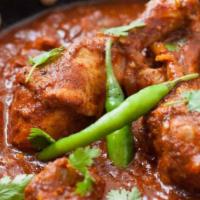 Vindaloo · Hot and zesty curry sauce with potatoes. Hot and spicy.