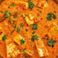 Shahi Paneer · Vegetarian. Cheese in a thick gravy made up of cream, onions, tomato, and spices. Served wit...