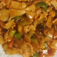 Hot & Spicy Chicken · Hot & spicy. Slices of chicken stir-fried with sliced mushrooms, celeries, chopped onions, b...