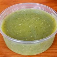 Salsa Verde (8Oz) · 8oz container of fresh house-made tomatillo salsa (mild)