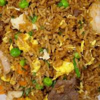 House Fried Rice · with shrimp. chicken and beef