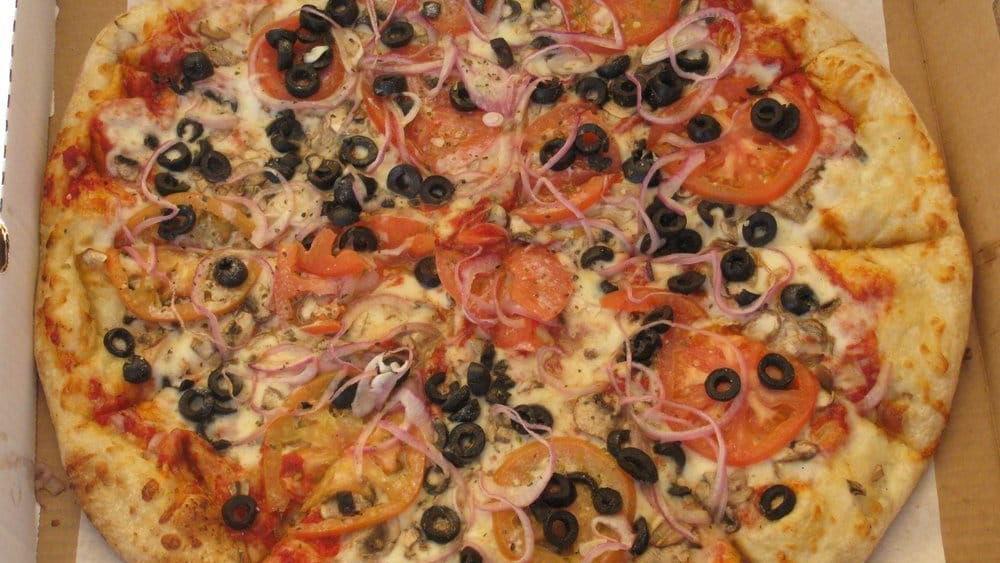 The Delicious Pizza (Xl 16 Slices) · A 2GP original! Sun-dried tomatoes, artichoke hearts, ricotta cheese, black olives and fresh garlic.