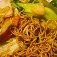 Mixed Vegetable & Tofu Chow Mein · Vegetarian.
Mixed seasonal vegetable &tofu stir-fried with egg noodle (soft noodle or crispy...