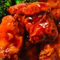 General Tao'S Chicken · Spicy. Deep fried white meat chicken stir-fried with hongkong style sweet& spicy General Tao...