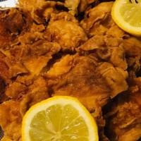 Lemon Chicken · Deep fried White meat chicken ,with Chinese style fresh lemon sauce(sauce on side for to go ...