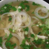 Chicken & Rice Noodle Soup · 