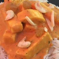 Paneer Tikka Masala · Homemade Indian cheese prepared  in a mild creamy ginger garlic sauce and spices.
