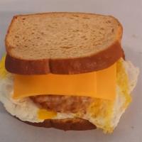 Sausage Egg Cheese Toast · 