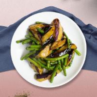 String Bean With Eggplant · String beans and eggplant in house black bean sauce.