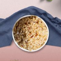 Brown Rice · Steamed brown rice.