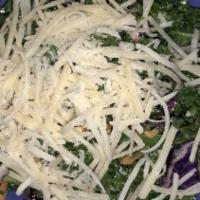 Kale Salad · Craisins, parmesan cheese, sunflower seeds, champagne vinaigrette.