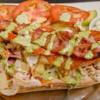No Rules Sandwich · No rules – chicken, pepperoni, avocado, ham, bacon, pineapple, ranch, masterz sauce, cheddar...