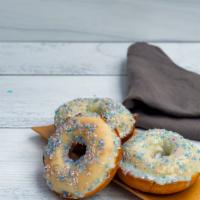 Lo'Nut  · A cotton candy flavored doughnut w/ cotton candy glaze & sprinkles, yum!