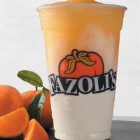 Orange Frost Italian Ice · A rich and creamy frozen beverage made with candied orange syrup, vanilla ice cream, and lem...