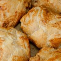 Cheese Puffs · Phyllo dough with melted cheese inside.