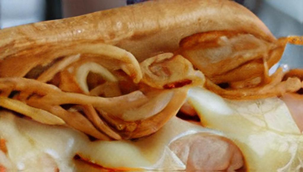 H #5 Plano · Choice of Bread, Turkey,  Choice of Condiments, Choice of Cheese and Fried Onions