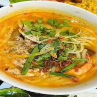 2 Vietnamese Crab Udon Soup /  Bánh Canh Cua · Vietnamese udon with crab meat, shrimp, pork and crab pie.