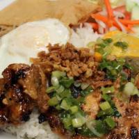 Special Rice Plate  · Pork Chop with Shredded Pork, Fried Egg & Tofu Wrap
