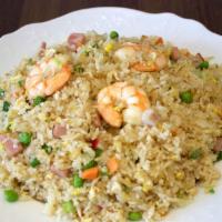 Combination Fried Rice · Shrimp, Pork, Ham and Vegetables