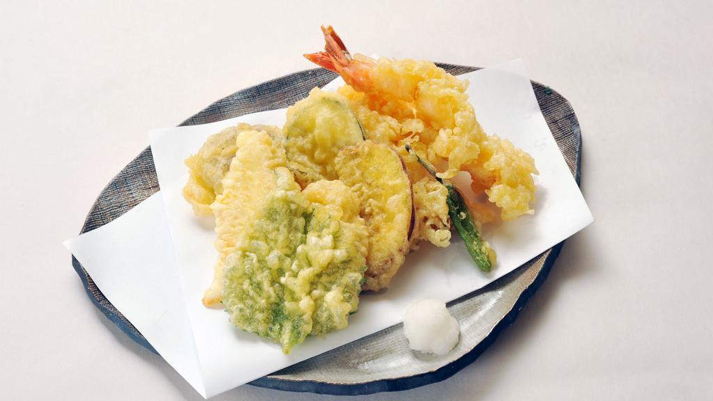 Shrimp And Vegetable Tempura · Deep fried shrimp 3 (pcs) & vegetables (4 pcs).