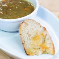Lentil Soup & Bread · 