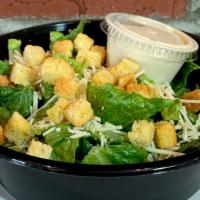 Caesar Salad · Spicy. Romaine lettuce, parmesan and croutons.