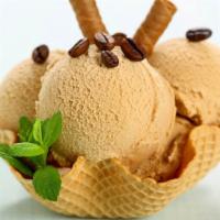 Coffee Ice Cream · A pint of Lavazza Coffee, cream and sugar flavored ice cream.
