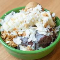 Yogi Bowl · Pick any two of our acai blends (a scoop from each) topped with gluten-free granola, sliced ...