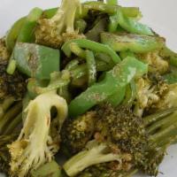Grilled Broccoli W/ Sauteed Poblano Peppers · 6oz