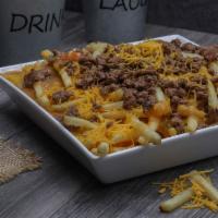 Chili Cheese Fries  · French fries smothered in mild green chili topped with shredded cheddar cheese and your choi...
