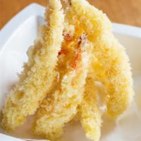 Shrimp Tempura Entree · 7 pieces deep-fried shrimp in a light batter.