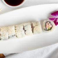 Crunchy Roll · Crabmix, avocado, cucumber, sweet sauce *consuming raw seafood may increase risk of food bor...