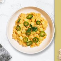 She'S Sweet But Feisty Mac · (Vegetarian) Spicy jalapenos and pineapples cooked in a blend of creamy cheese.