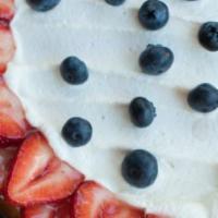 Cheesecake - Slice · Toasted graham cracker crust, cream cheese, whipped cream, seasonal berries.