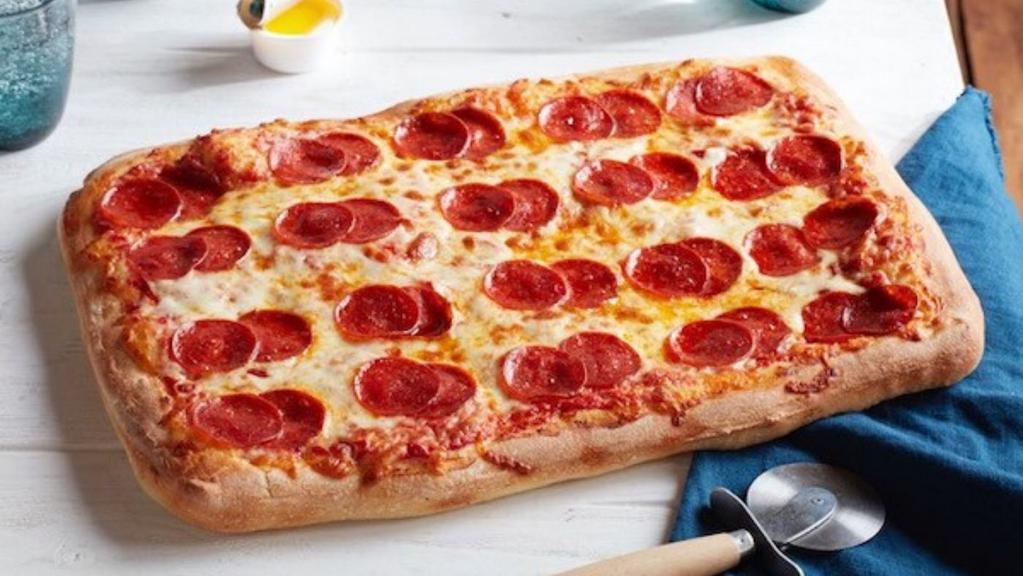 Build Your Own Pizza (1/2 Sheet) · Our build your own is topped with pizza sauce, cheese.